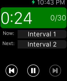 Intensity Interval Timer - applewatch3